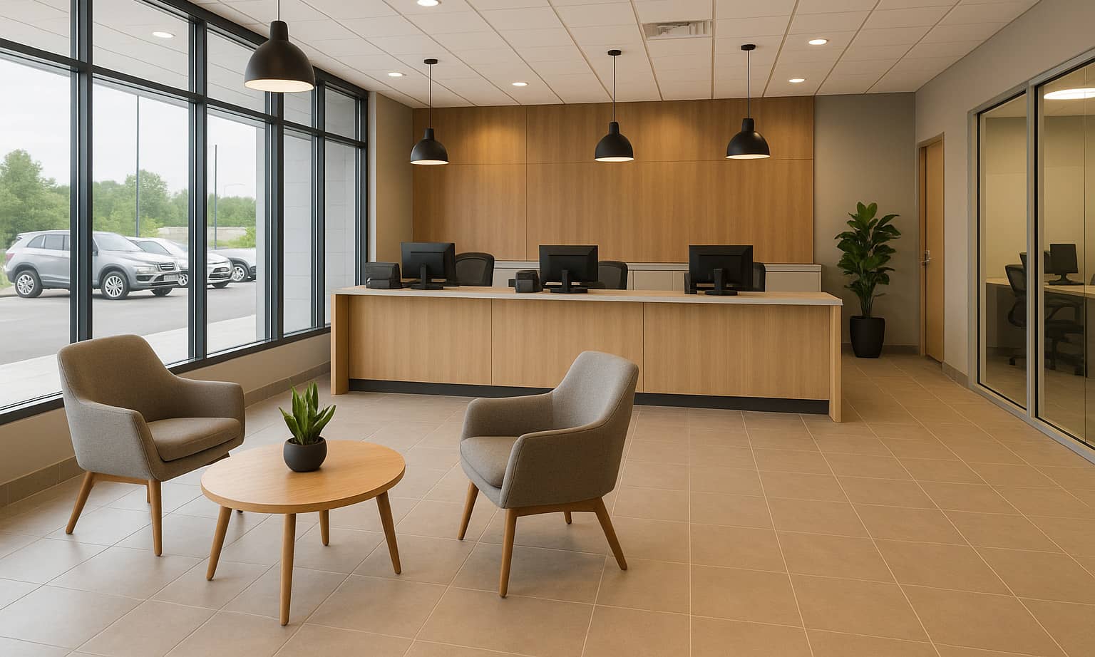 Llanelli Vehicle Rentals office reception